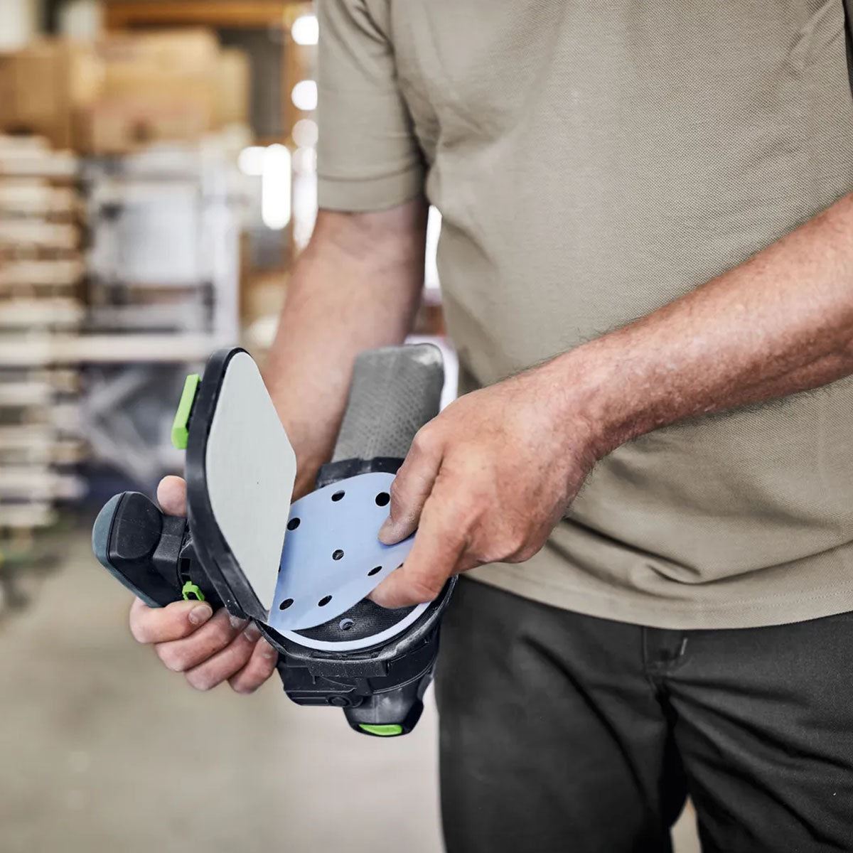 Festool ES-ETSC 125 3,0 I-Plus 18V GB Brushless Edge Sander With 2 x 3.0Ah Batteries, Charger In Systainer - 577698