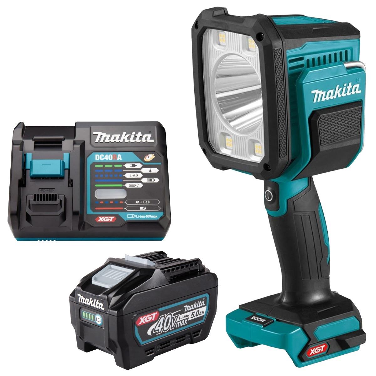 Makita ML007G 40V XGT Flashlight with 1 x 5.0Ah Battery & Charger
