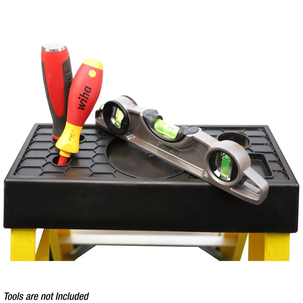 Excel Electricians Fibreglass Step Ladder 7 Tread 2.1m Heavy Duty Item Condition Used - Collection Only