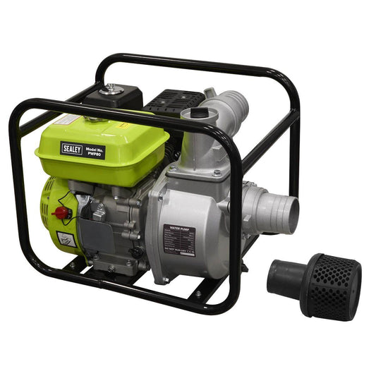 Sealey PWP80 Petrol Powered Water Pump 80mm 6.15hp 4-Stroke Engine