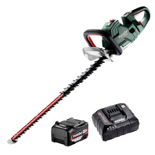 Metabo HS 18 LTX BL 75 18V Brushless 75cm Hedge Trimmer with 1 x 4.0Ah Battery & Charger