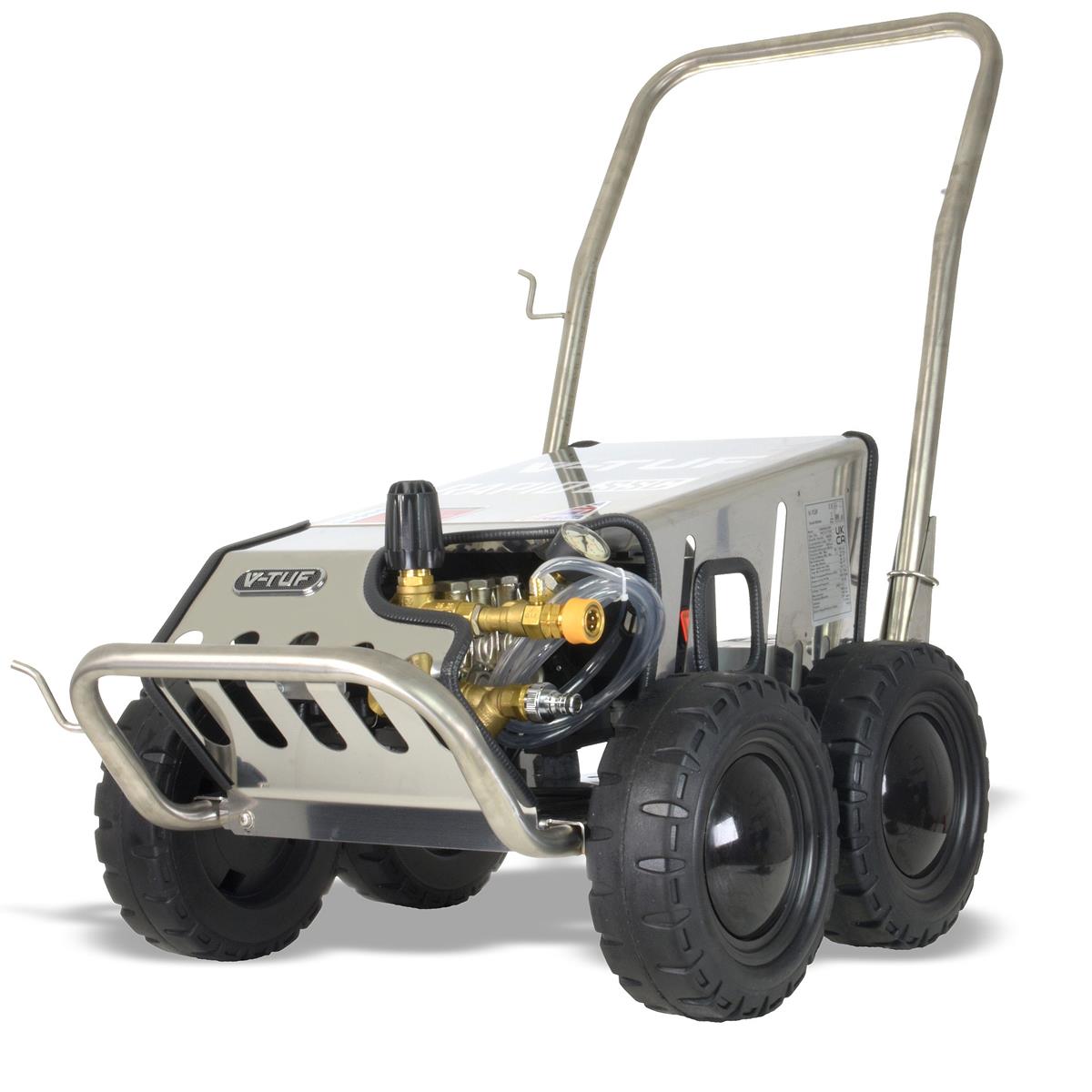 V-TUF RAPIDSSC415V-20015 15L/min All-Stainless Industrial Mobile Pressure Washer 3000psi & 200Bar