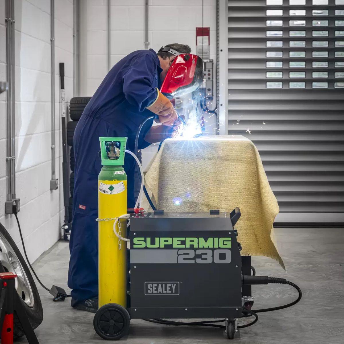 Sealey SUPERMIG230 Professional MIG Welder 230A with Binzel Euro Torch 230V