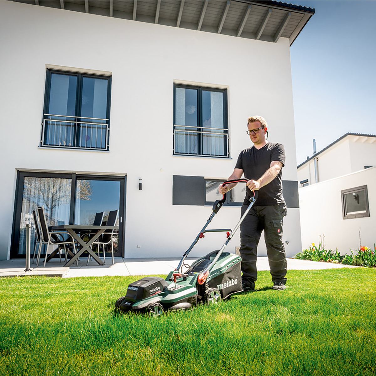 Metabo RM 36-18 LTX BL 36 36V Brushless Lawn Mower with 2 x 2.0Ah Battery & Charger