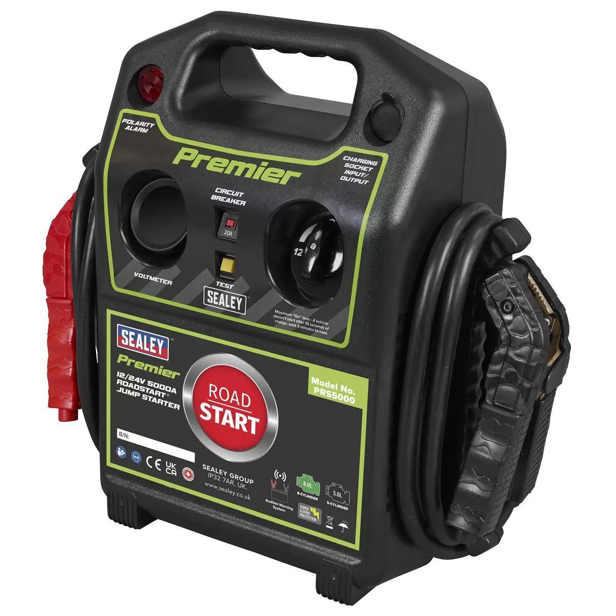 Sealey PRS5000 12/24V Premier RoadStart Jump Starter 5000A