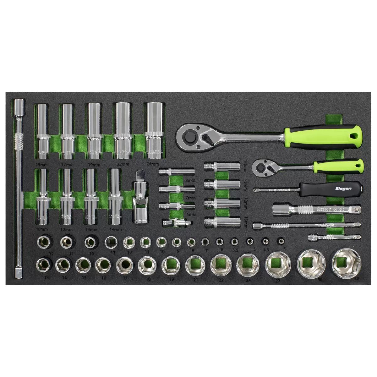 Sealey S01267 Top Chest & Rollcab Combination 6 Drawer with Tool Kit 247pc