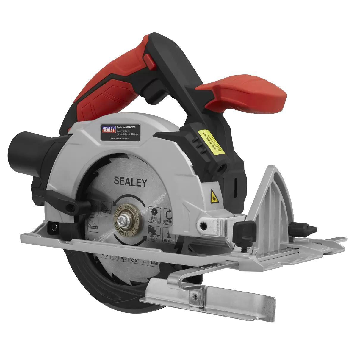 Sealey CP20VCSKIT 20V 150mm Circular Saw with 2 Batteries & Charger