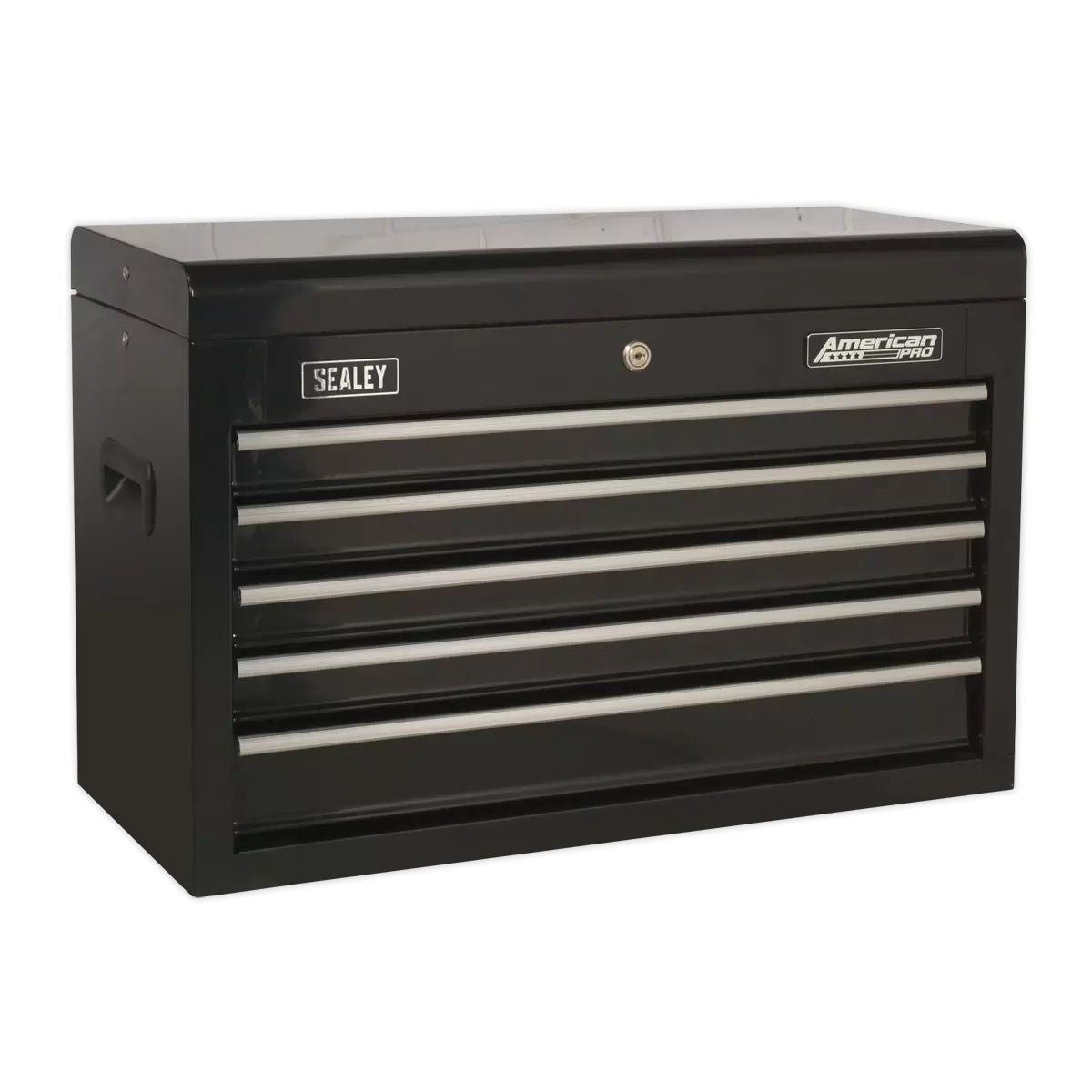 Sealey AP225B 5 Drawer Topchest with Ball-Bearing Slides Black