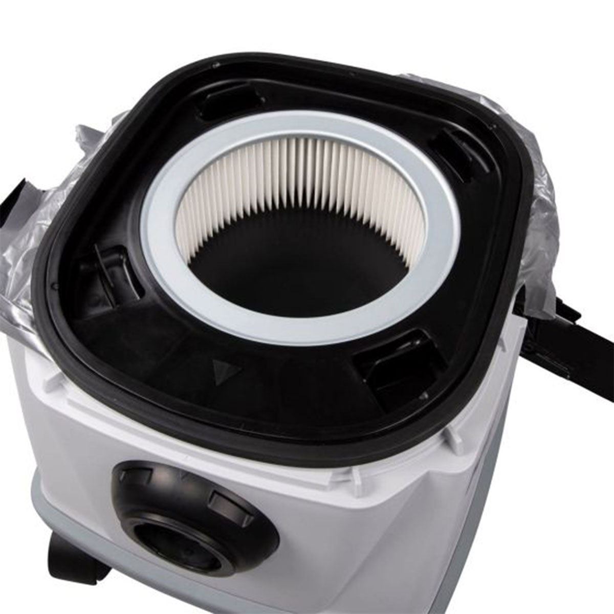 Makita DVC157LZX3 36V Brushless L-Class 15L Dust Extractor AWS with 2 x 5.0Ah Battery & Charger