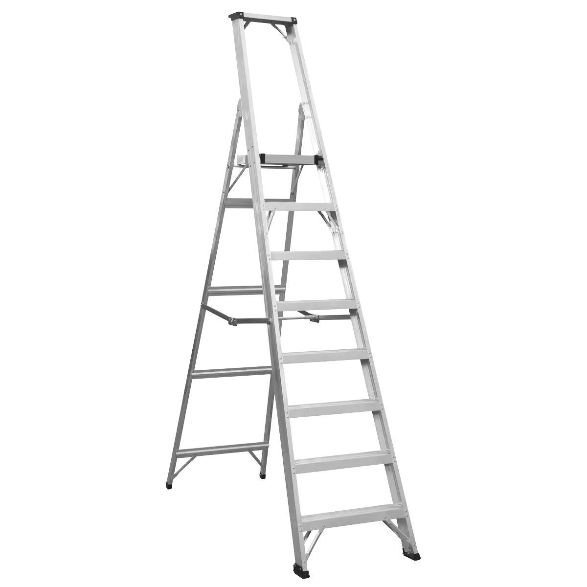 Sealey AXL8 8-Tread Industrial Aluminium Step Ladder
