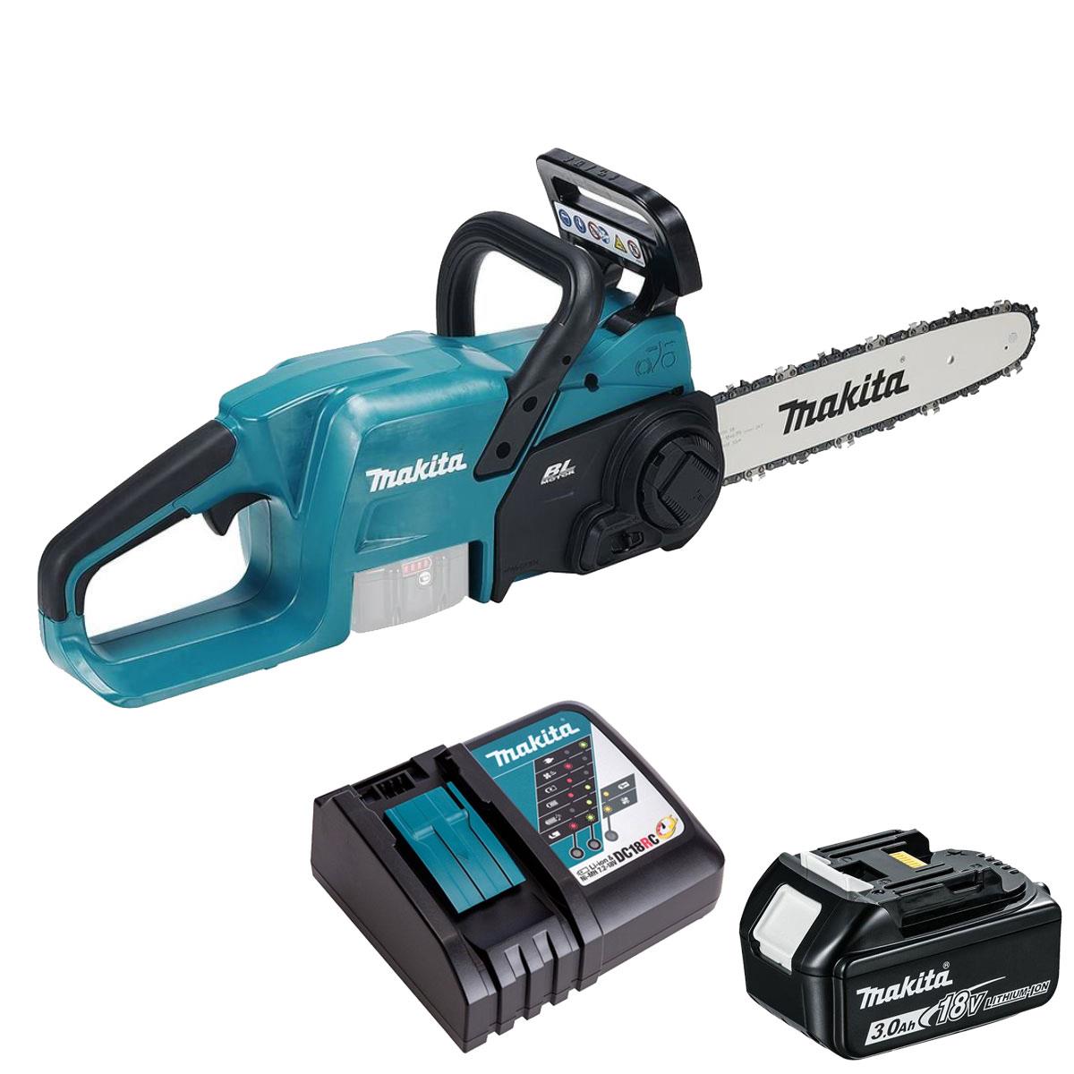 Makita DUC307ZX2 18V LXT Brushless Chainsaw With 1 x 3.0Ah Battery & Charger