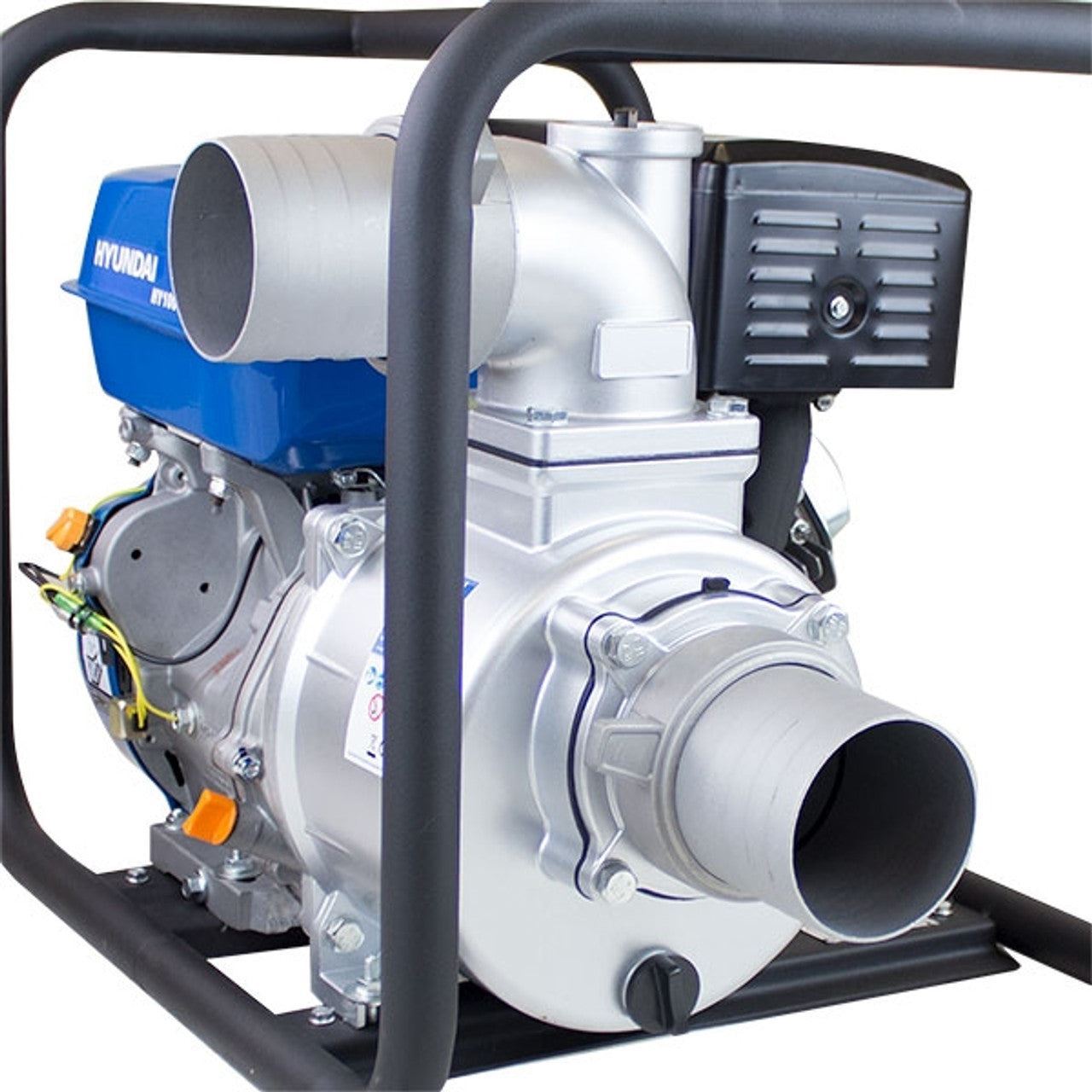 Hyundai HY100 4 inch Petrol Clean Water Pump, 20m Total Head, 7m Lift, 1250L/min Flow Rate