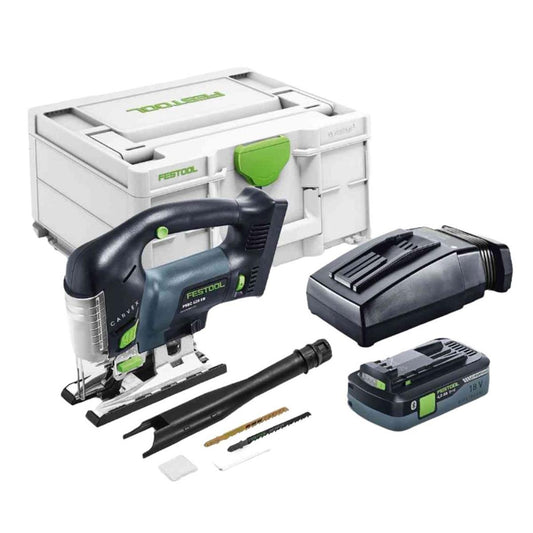 Festool PSBC 420 HPC 4,0 EBI-Plus CARVEX 18V Brushless Pendulum Jigsaw with 1 x 4.0Ah Battery & Charger In Systainer - 576533
