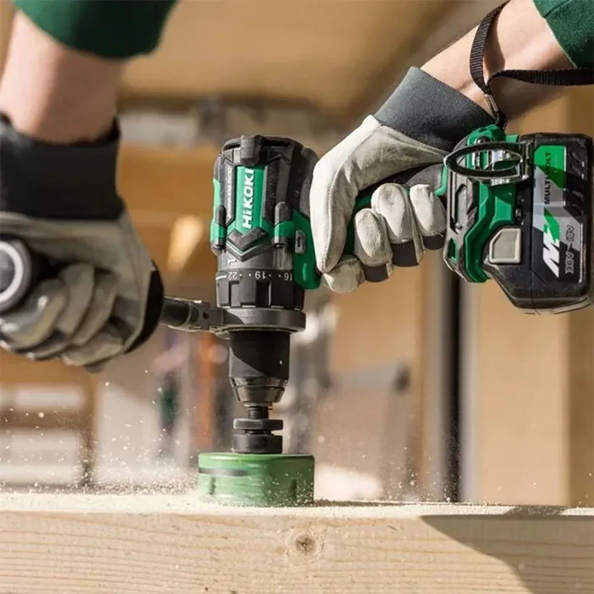 Hikoki DV18DCW2Z 18V Brushless High Torque Combi Drill Body Only in Case