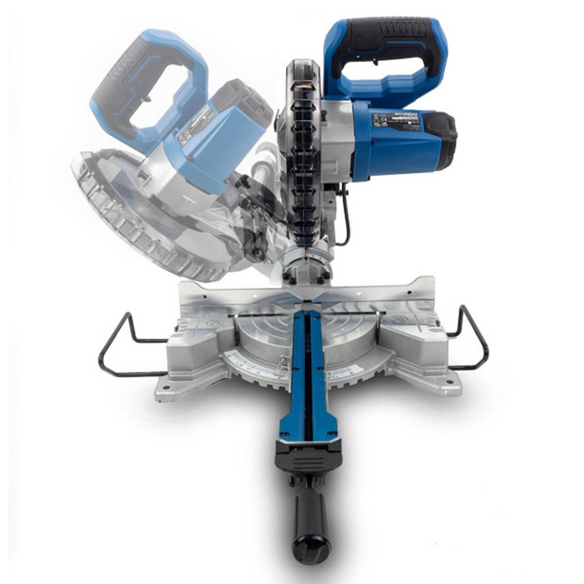 Hyundai HYMS1500E Mitre Saw with 210mm Blade 230V/1500W Crosscut Saw for Precision Cutting