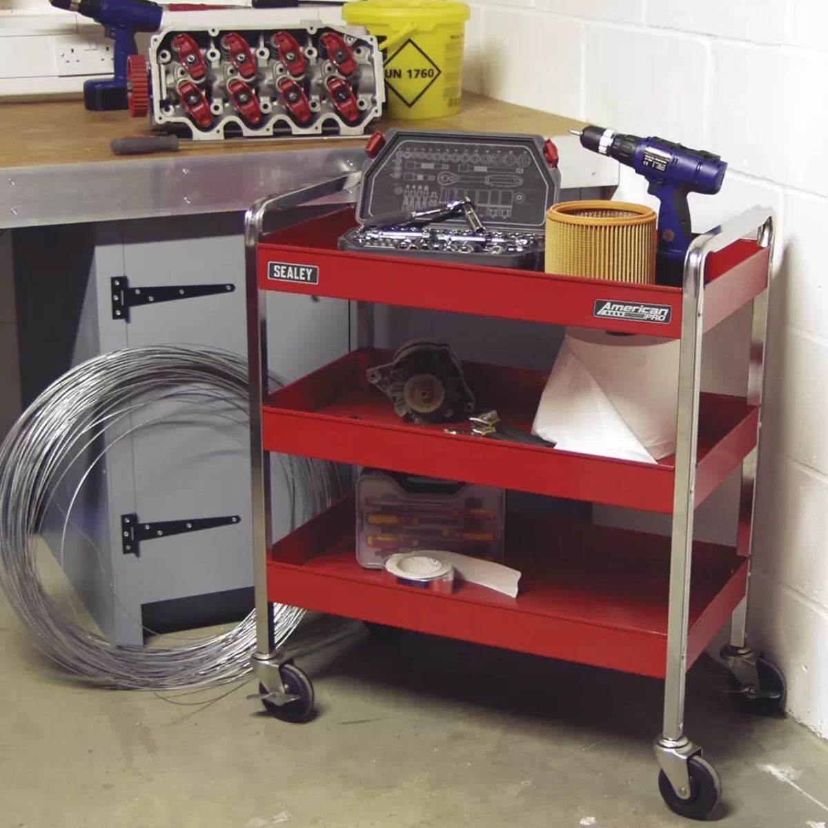 Sealey CX103 3-Level Heavy-Duty Trolley