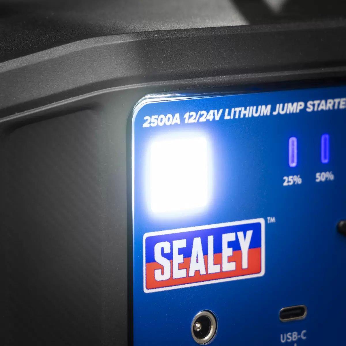 Sealey SL34S 12/24V Lithium-ion Jump Starter Power Pack 2500A