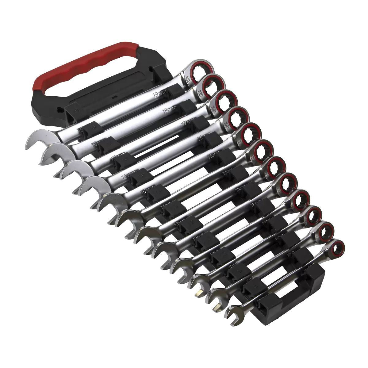 Sealey AK63940 Ratchet Combination Spanner Set 12pc