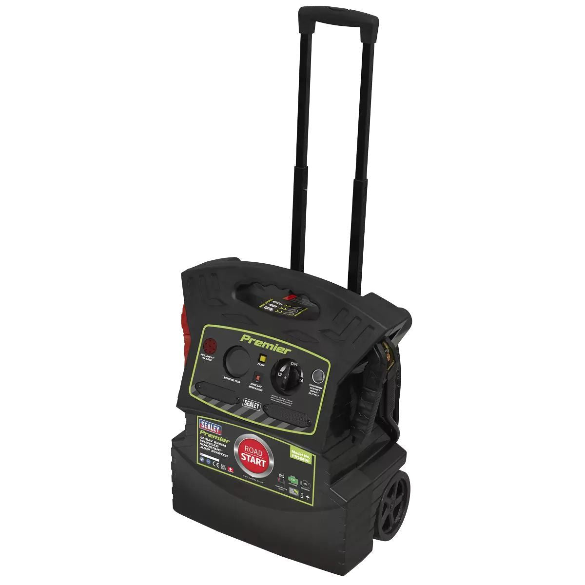Sealey PRS6400 Premier 12/24V Wheeled Road Start Jump Starter 6400A