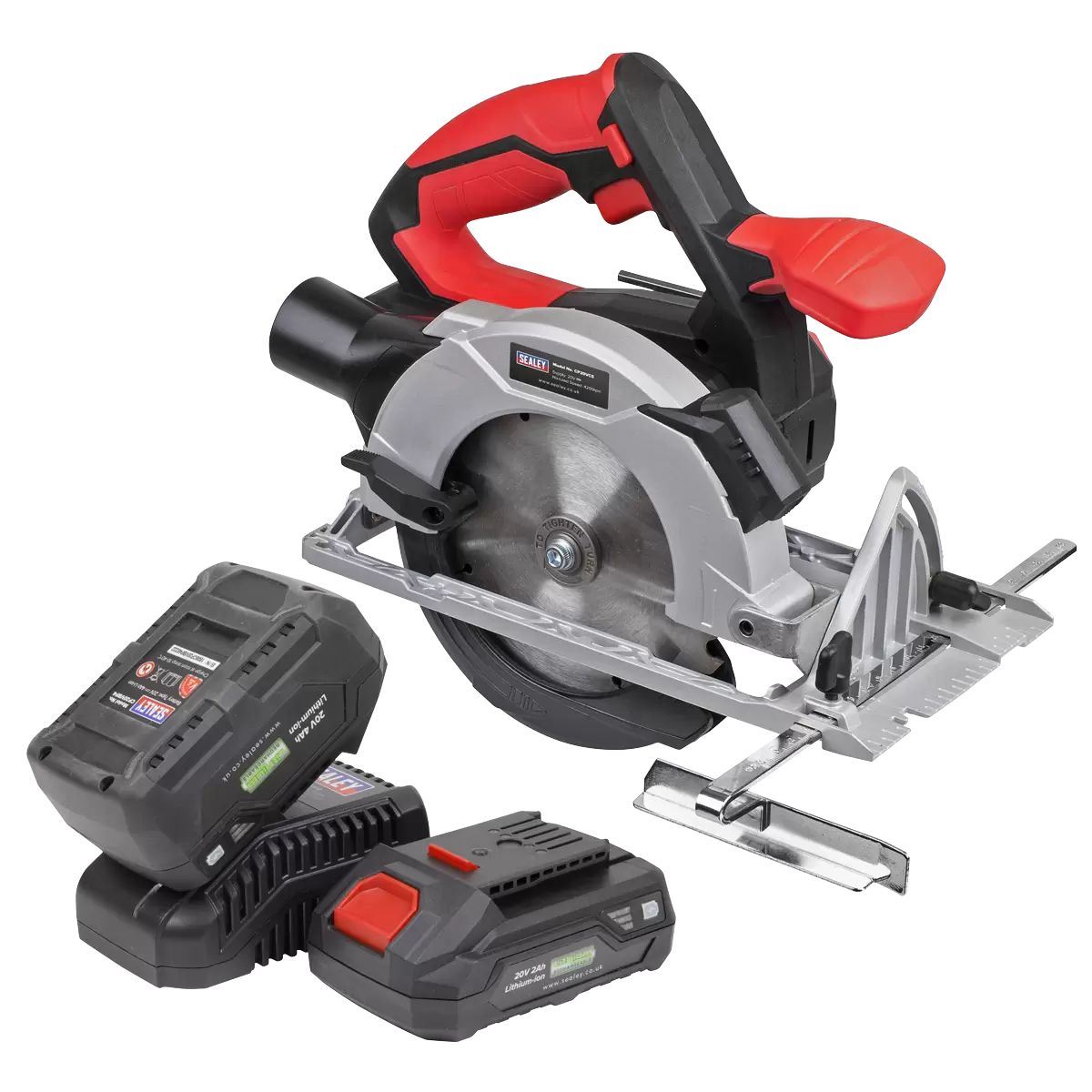 Sealey CP20VCSKIT 20V 150mm Circular Saw with 2 Batteries & Charger