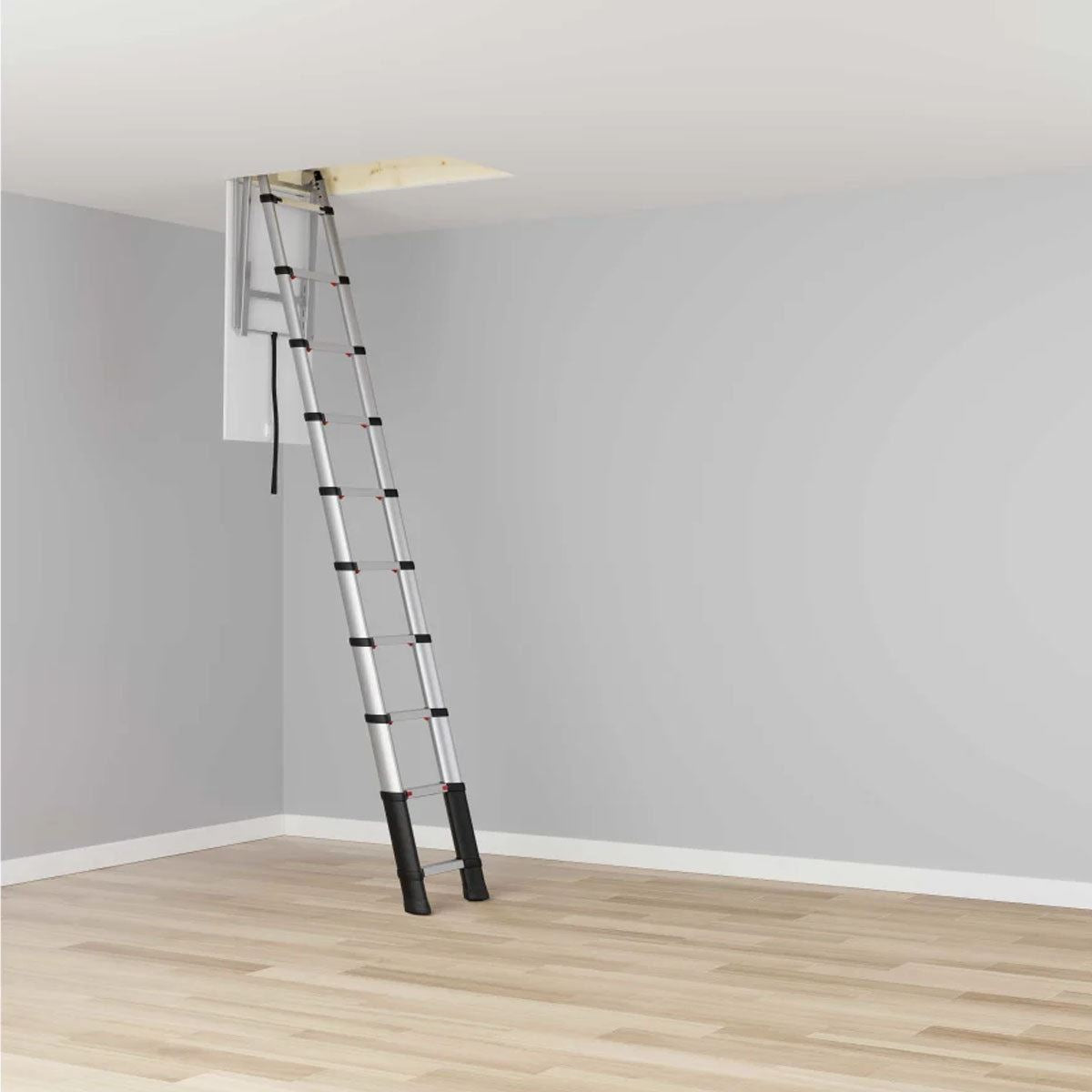 Telesteps TEL72527541 Loft Line Maxi Telescopic Ladder 10 Tread Durable & Versatile for Home & Work