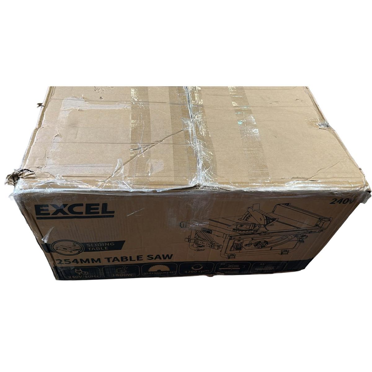 Excel 254mm Extendable Table Saw 240V/1800W Item Condition Box Opened Never Used