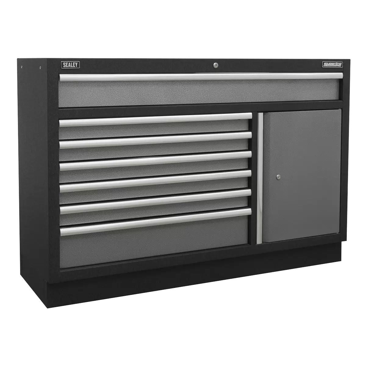 Sealey APMSSTACK09SS Superline Pro 1.96m Storage System Stainless Steel Worktop