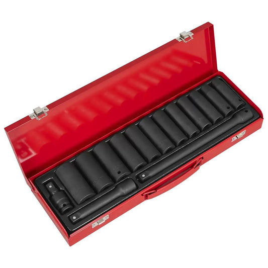 Sealey AK5815M Deep Impact Socket Set 1/2"Sq Drive 15pc