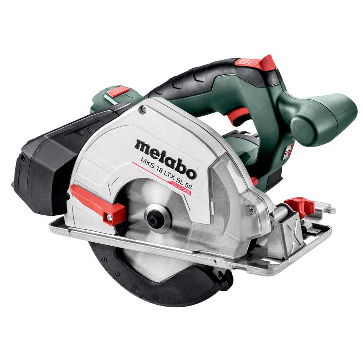 Metabo MKS 18 LTX BL 58 18V Brushless 165mm Circular Saw with 1 x 5.2Ah Battery Charger & Metabox