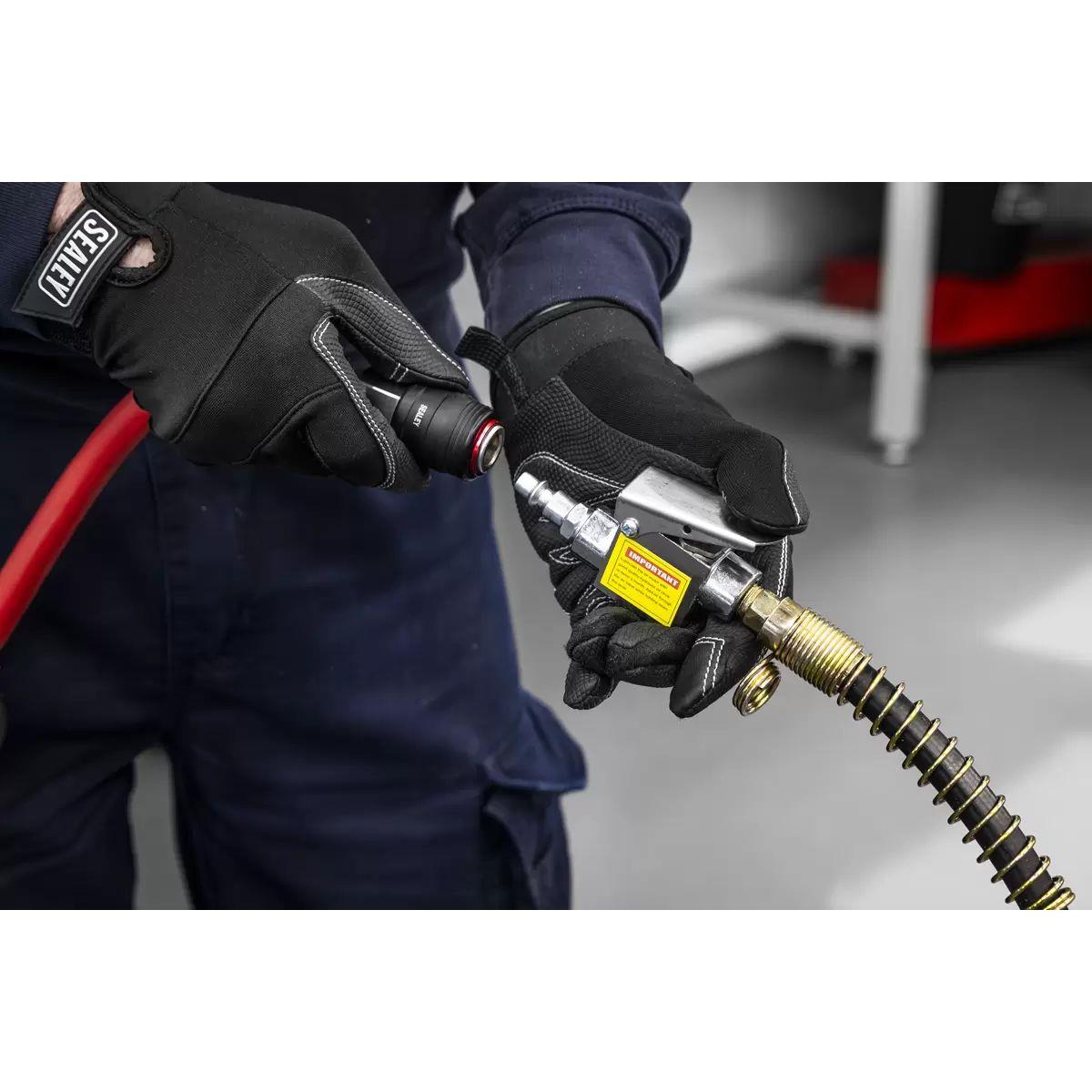 Sealey 6001A Viking Professional Long Reach Air/Manual Operation Trolley Jack with Rocket Lift 6 Tonne