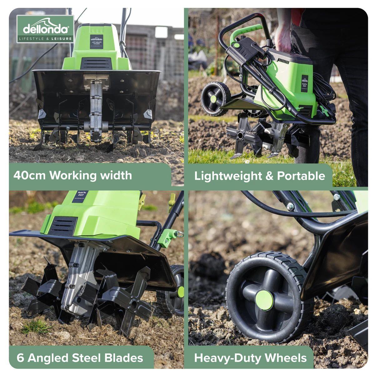Sealey DG217 Dellonda Electric Tiller/Cultivator 230V/1500W