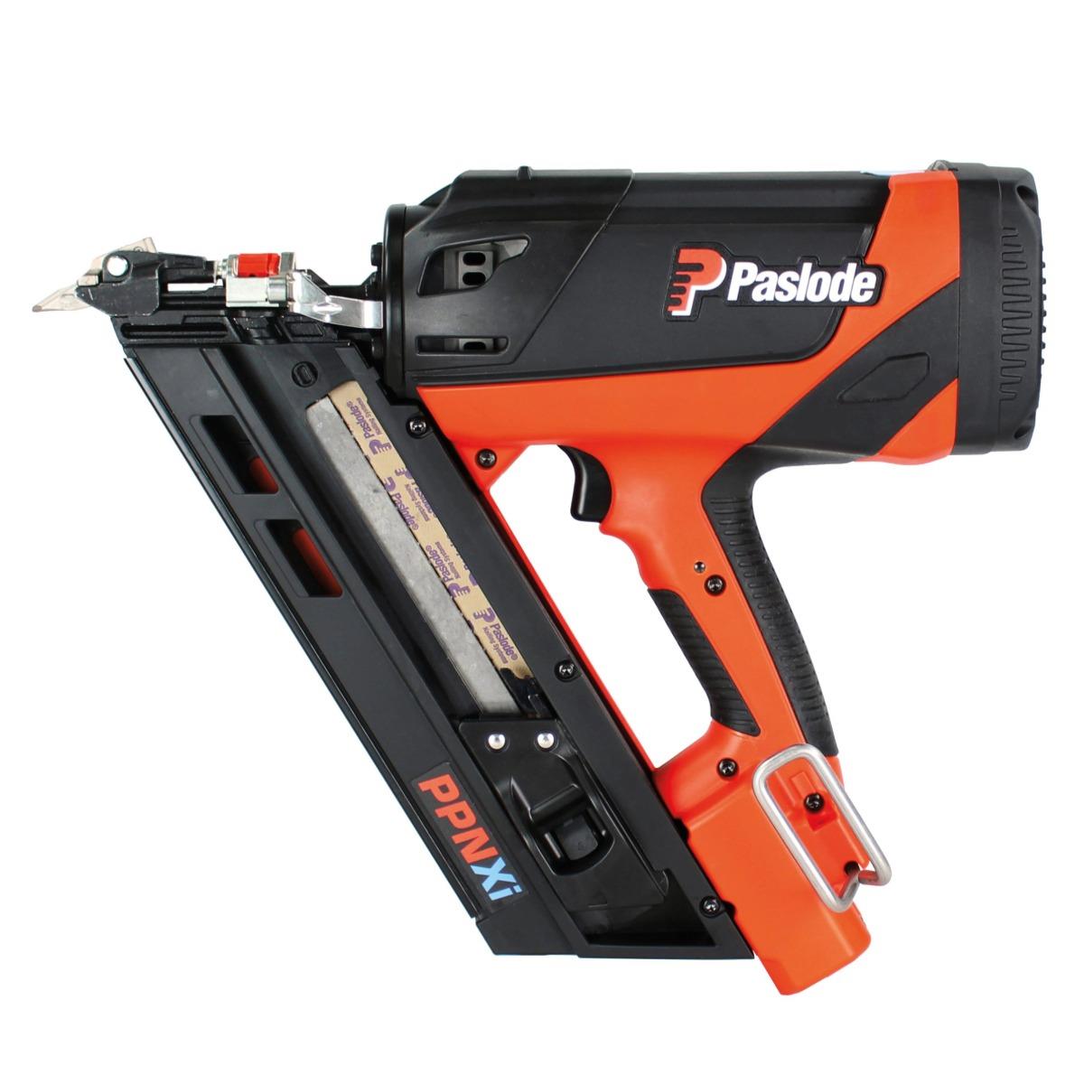 Paslode PPNXi 7.4V First Fix Gas Positive Placement Angled Nailer with 1 x 2.1Ah Battery, Charger & Case 019790