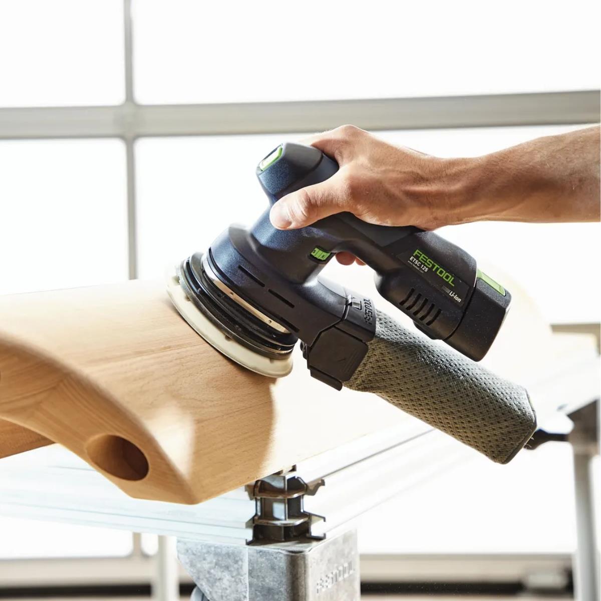 Festool ETSC 125 3,0 I-Plus 18V Brushless Eccentric Sander with 2 x 3.0Ah Batteries, Charger & Case 578855