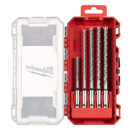 Milwaukee 5 Piece MX4 SDS+ Drill Bit Set 4932500064