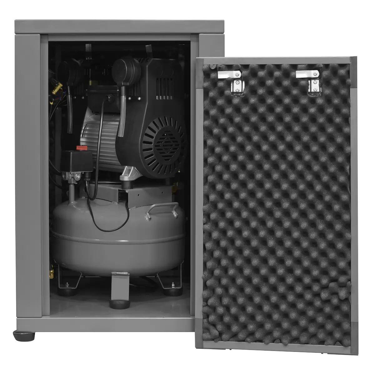 Sealey SAC01VLN 24L Oil Free Low Noise Direct Drive Air Compressor 3hp & 230V/13A