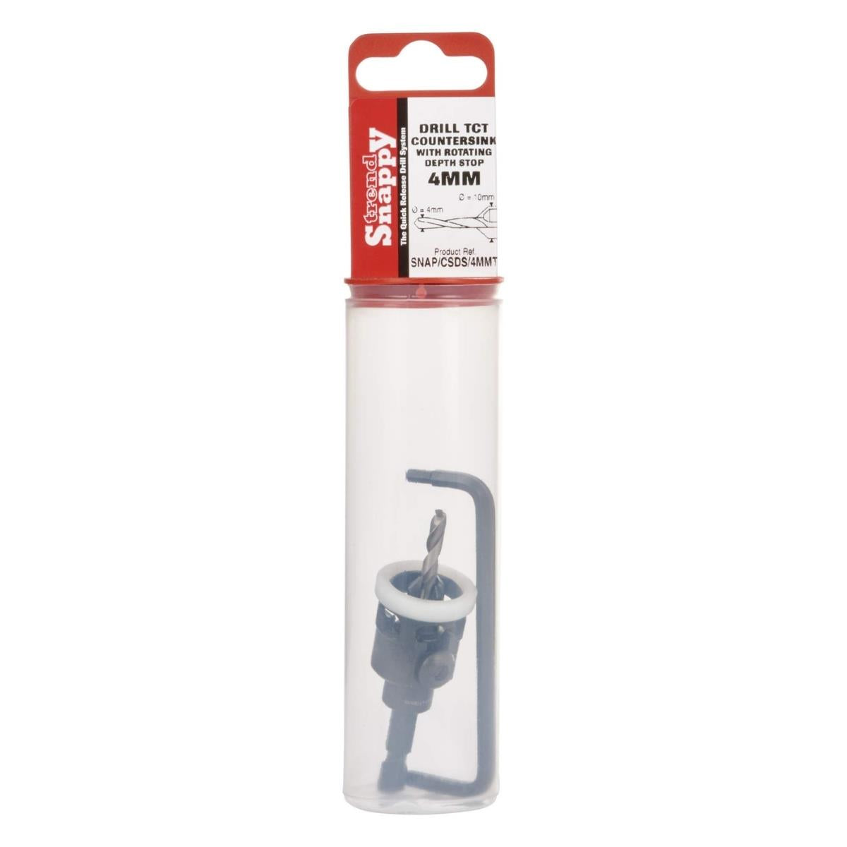Trend SNAP/CSDS/4MMT Snappy TC 4mm Drill Countersink With Depth Stop