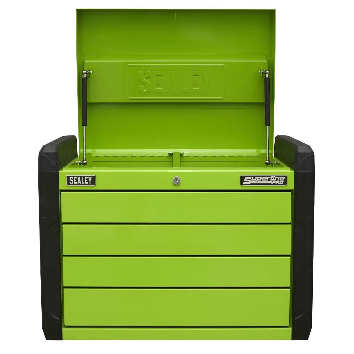 Sealey APPD4G 4 Drawer Push-to-Open Top chest Green