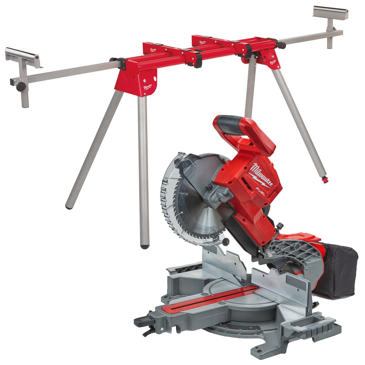 Milwaukee M18FMS254-0 18V FUEL Brushless 254mm Compound Mitre Saw With Extendable Stand
