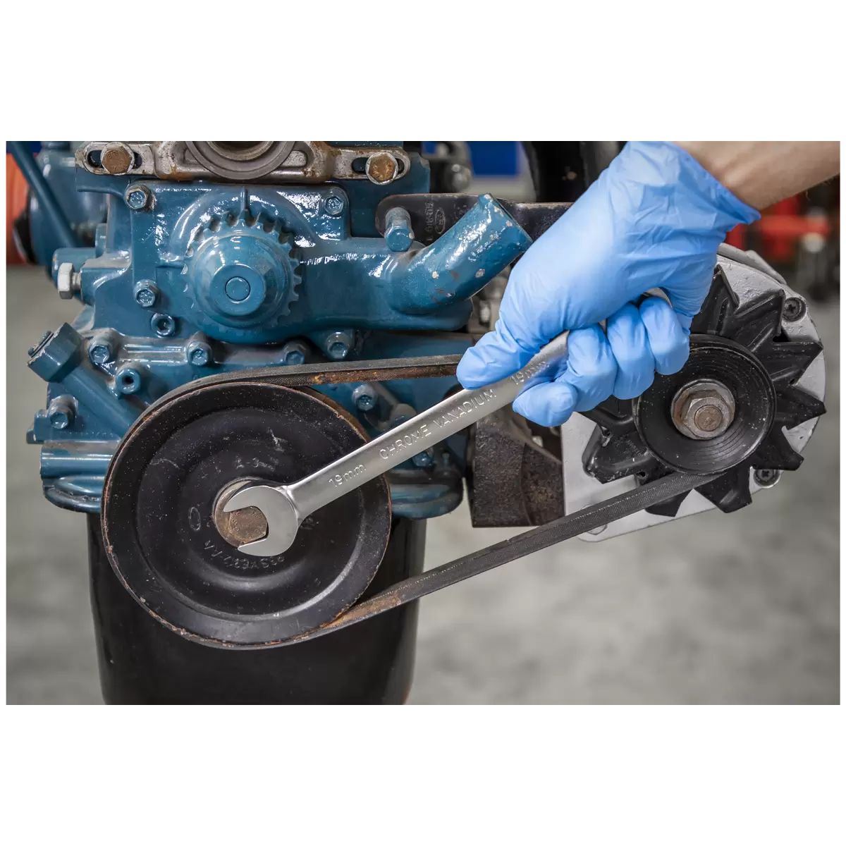 Sealey AK63949 Combination Ratchet Spanner Set 12pc Metric