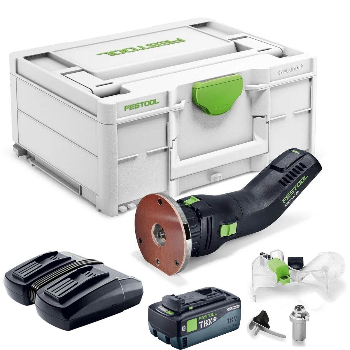 Festool OFKC 500 R3 EB-Basic 18V Brushless Edge Router 577985 with 1 x 8.0Ah Battery & Charger