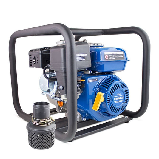 Hyundai HY80 80mm 3" Petrol Clean Water Pump, 28m Total Head, 7m Lift, 966L/min Flow Rate