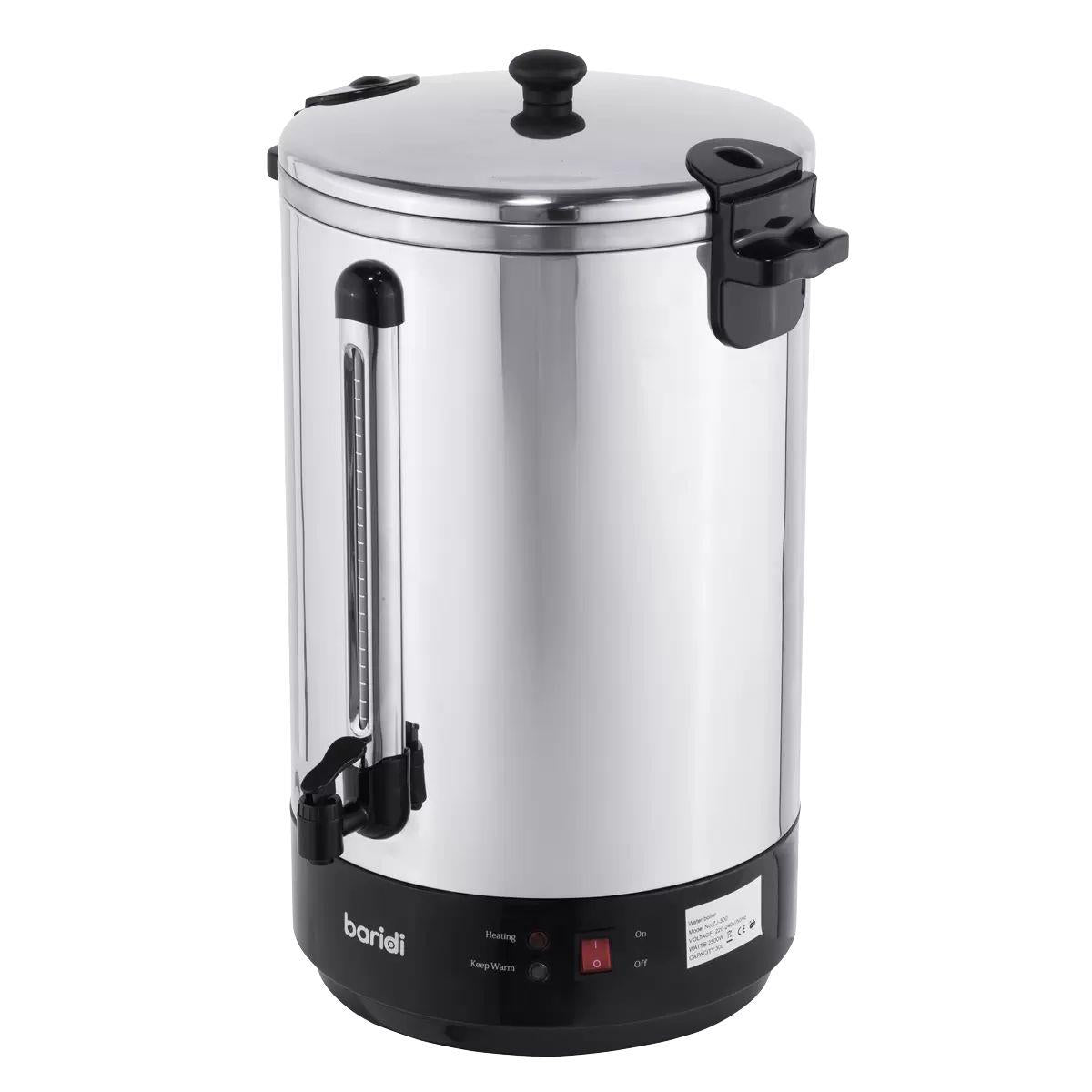Sealey DH388 Baridi Hot Water Boiler, Tea Urn 30L Capacity Stainless Steel 240V
