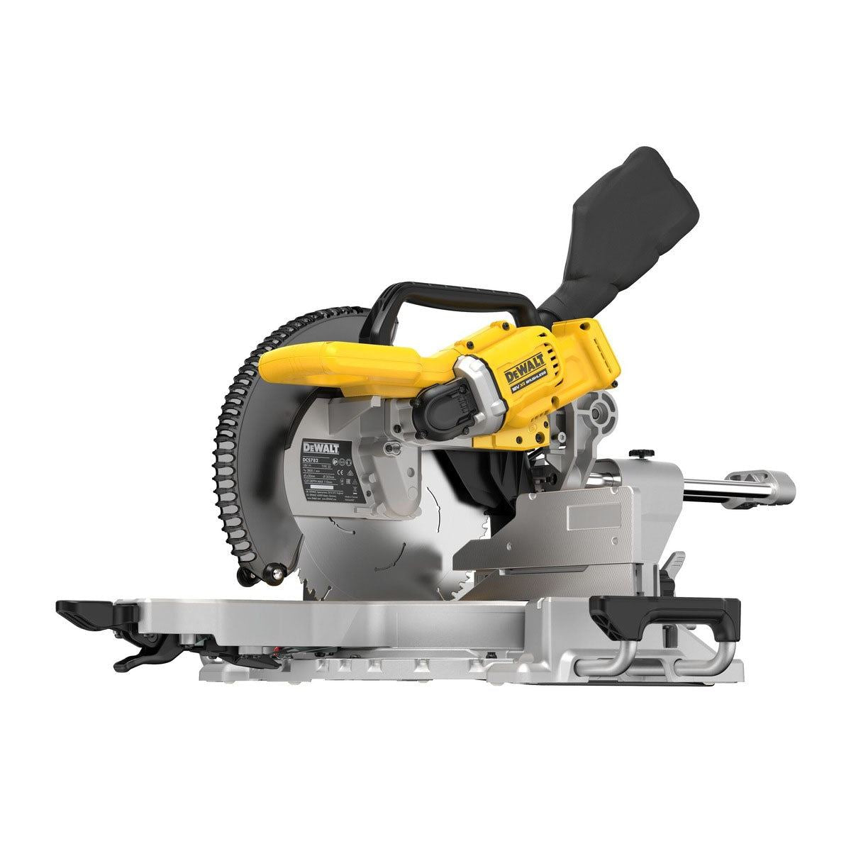 DeWalt DCS782XW2-GB 18V XR Brushless 305mm Double Bevel Slide Mitre Saw with 2 x 8.0Ah Battery & Charger