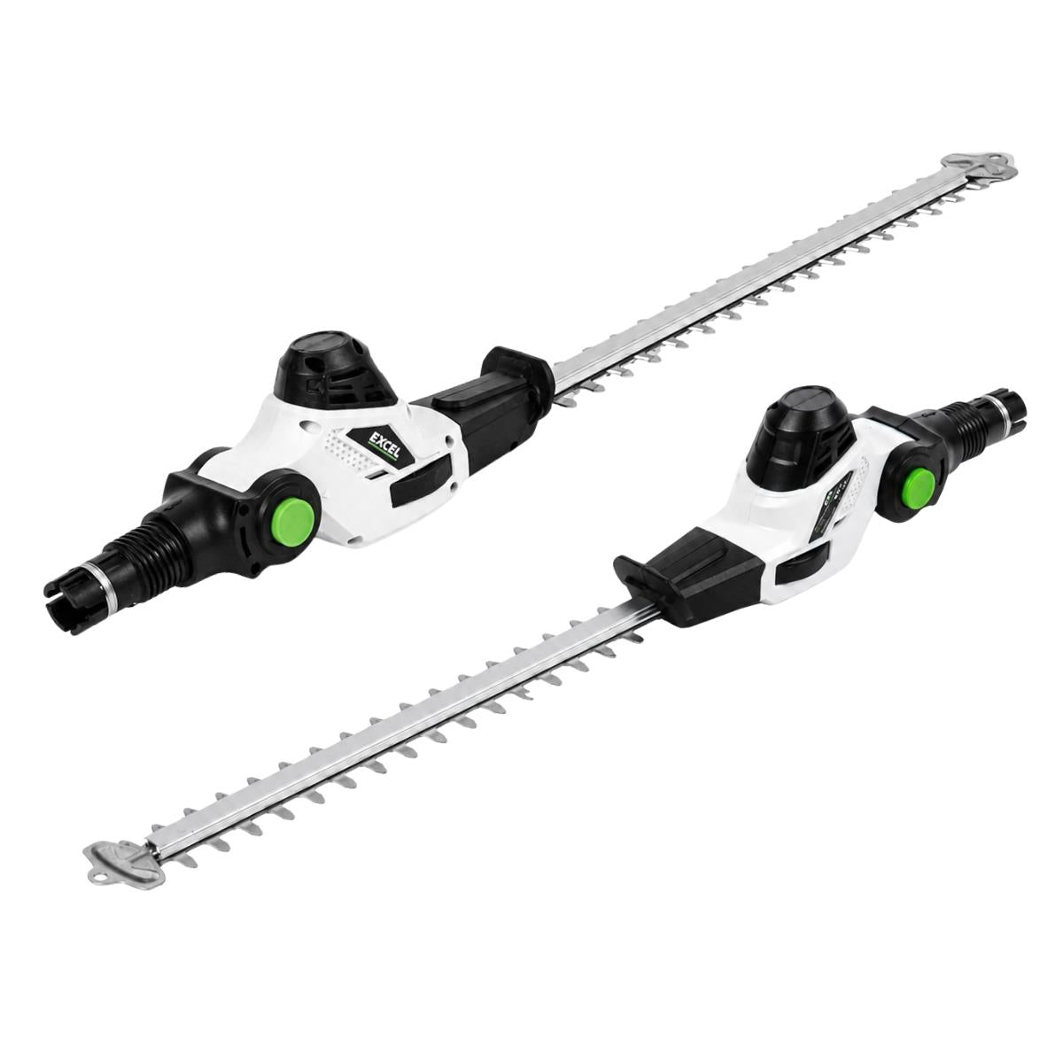 Excel 20V Cordless 2-in-1 Pole Hedge Trimmer & Pole Chainsaw Body Only Item Condition Damaged Box