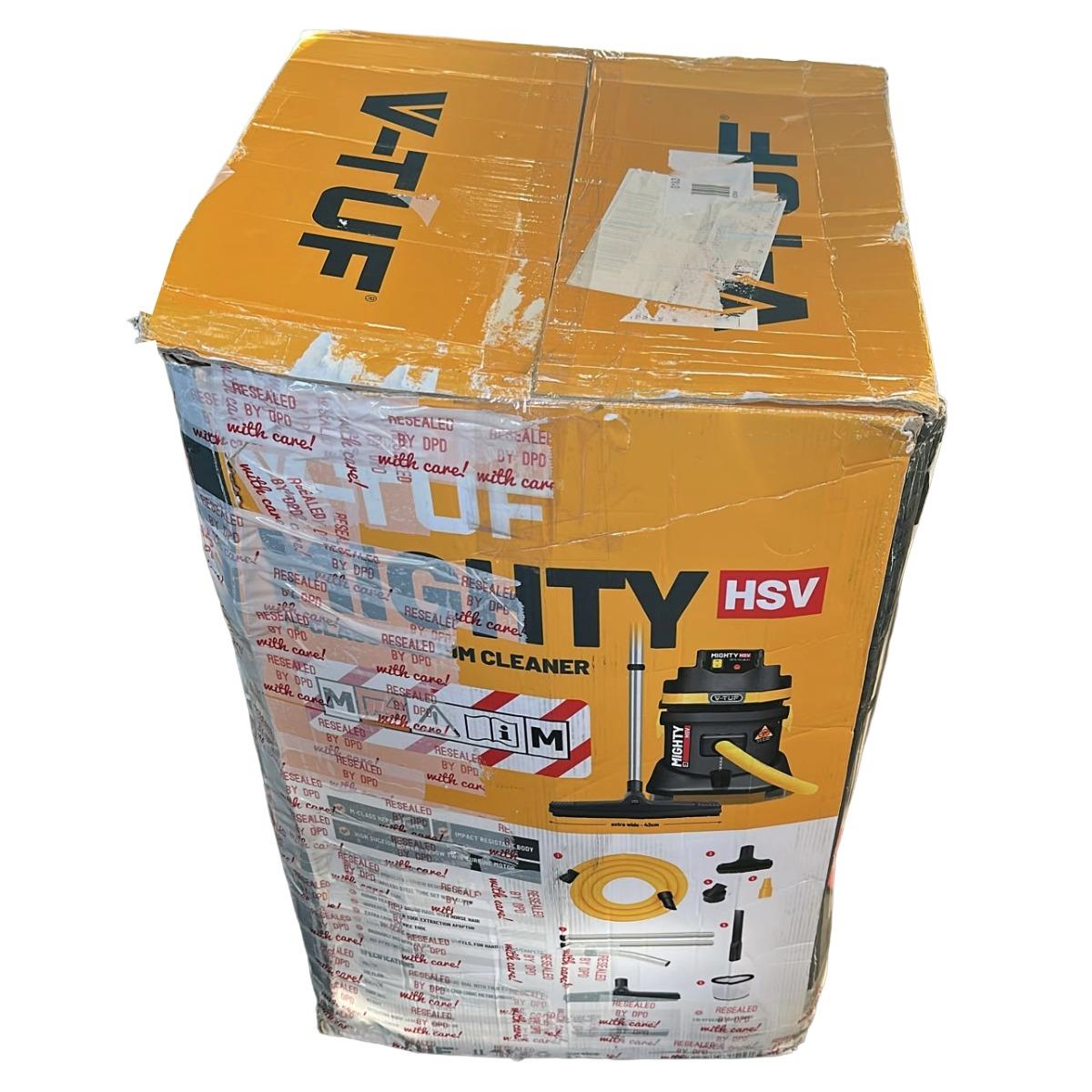 V-TUF MIGHTY HSV 21L M-Class Industrial Dust Extraction Wet & Dry Vacuum Cleaner 110V Item Condition Damaged Box
