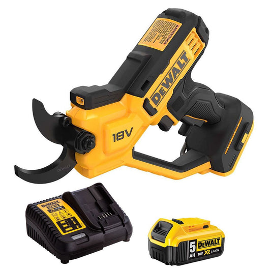 Dewalt DCMPP568P1-GB 18V XR 38mm Pruner with 1 x 5.0Ah Battery & Charger