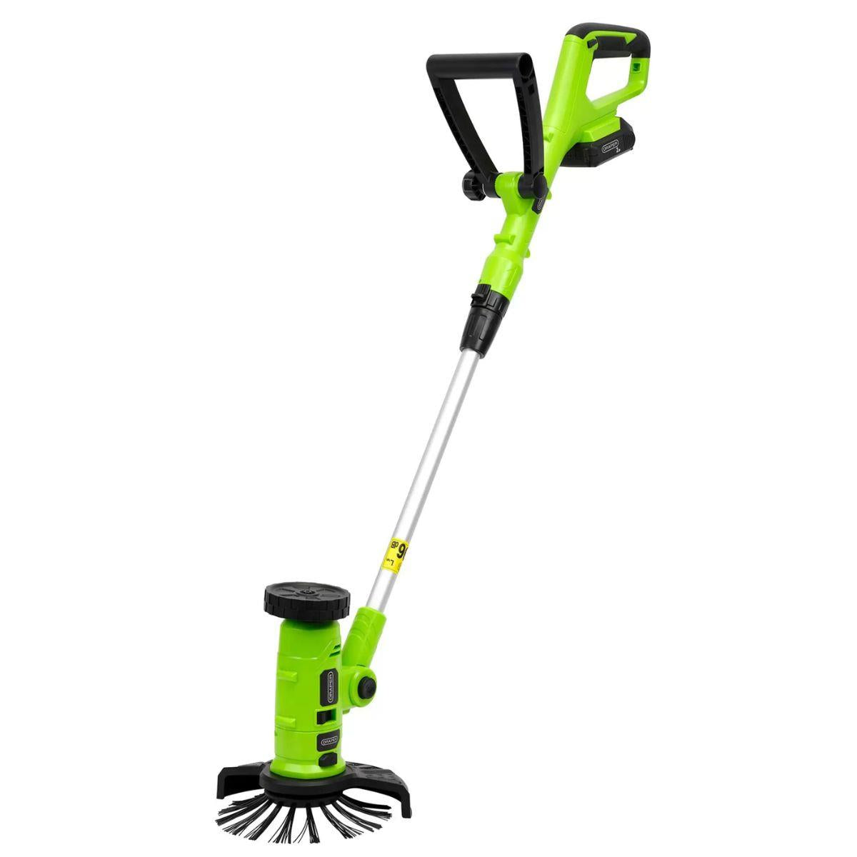 Draper 18DGA13 18V 4-in-1 Multi-Function Cordless Grass Trimmer Line Cutter with 2.0Ah Battery & Charger 31859