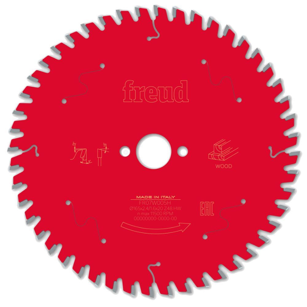 Freud 165mm 48T Circular Saw Blade For Wood - F03FS09690