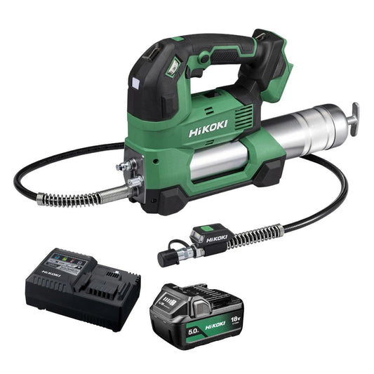 HiKOKI AL18DAW4Z 18V Grease Gun With 1 x 5.0Ah Battery & Charger