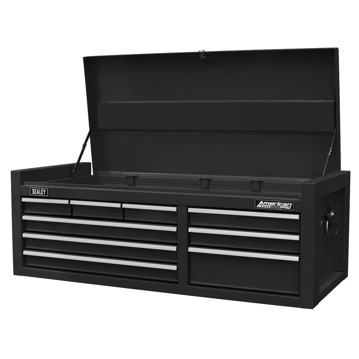 Sealey AP4109B 9 Drawer Top chest with Ball Bearing Slides Black